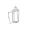 12.2" White Metal Lantern by Ashland®